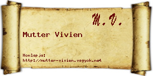 Mutter Vivien névjegykártya