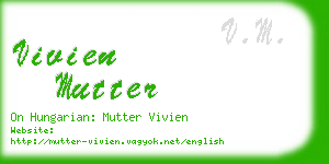 vivien mutter business card